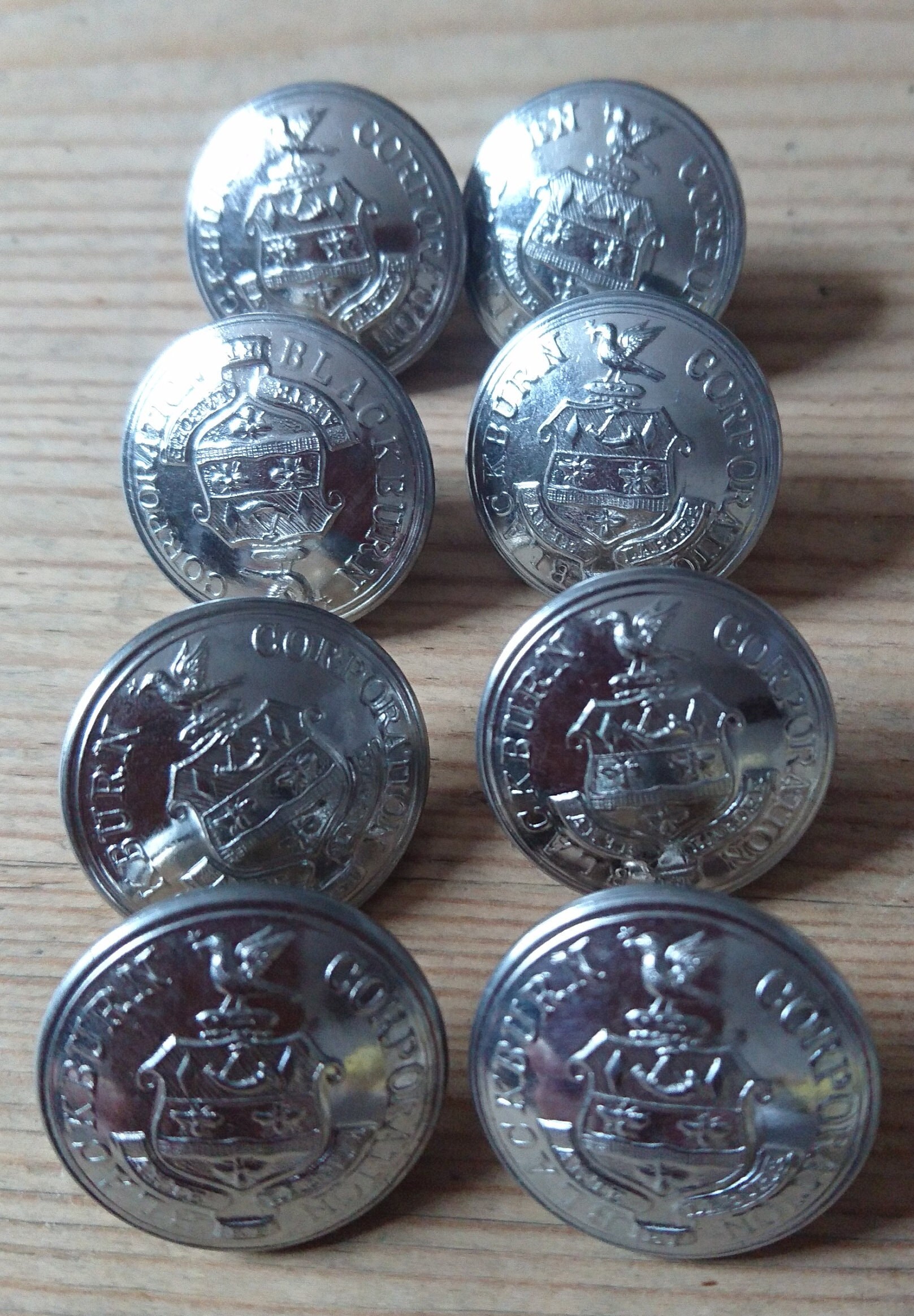 Lot 8 Authentic Vintage Buttons Infinite Branded 
