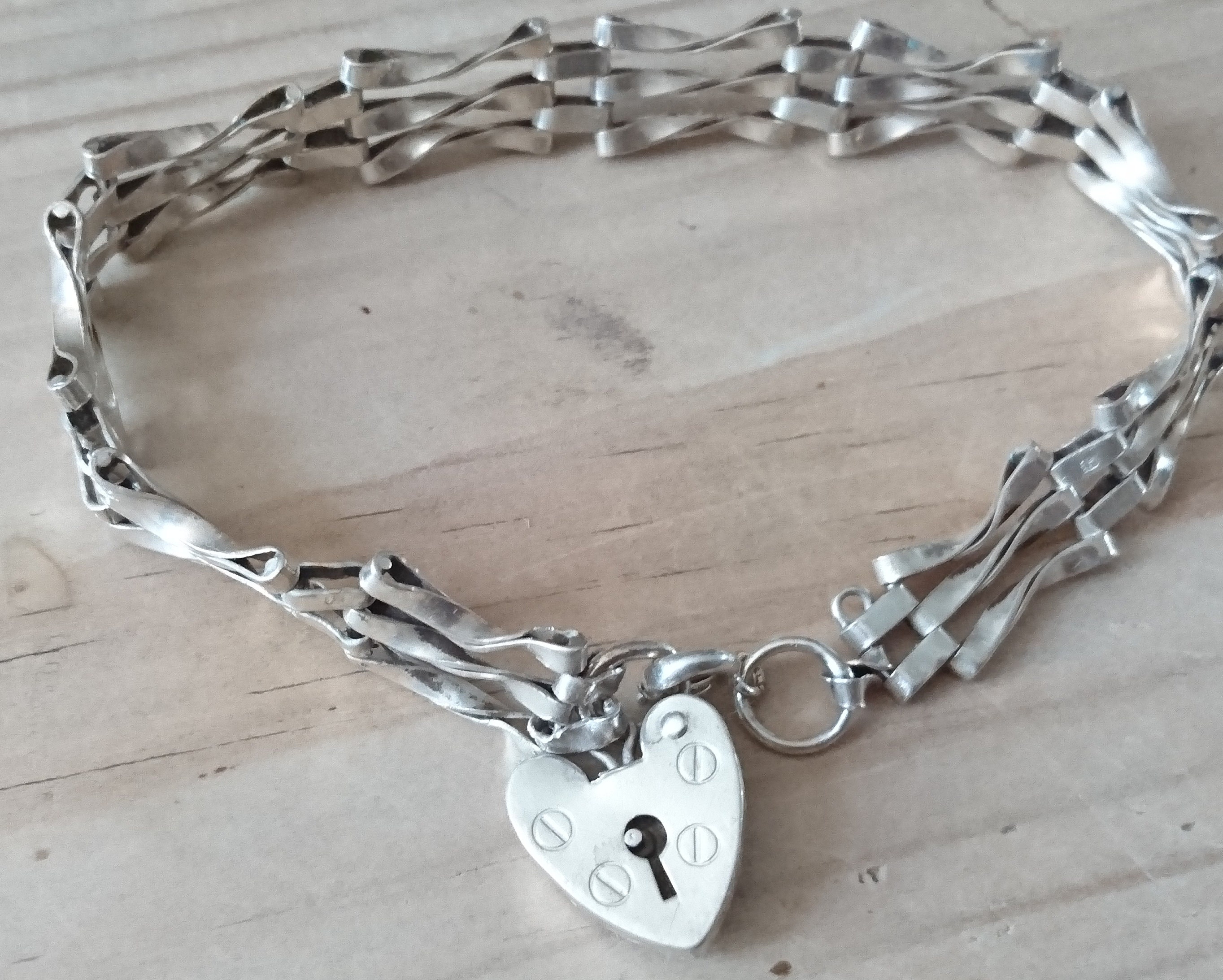 Buy Vintage Sterling Silver Gate Bracelet Online in India Etsy