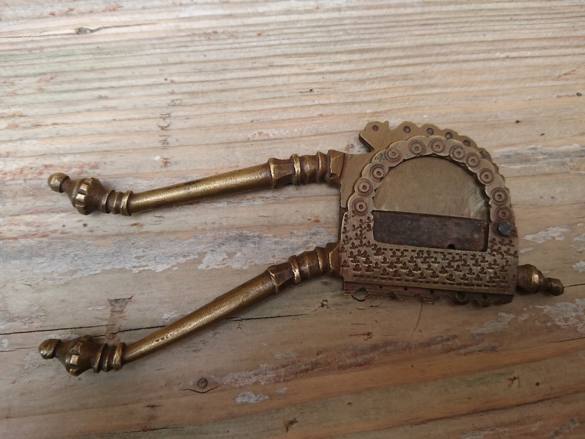 Unusual vintage brass cigar cutter Etsy