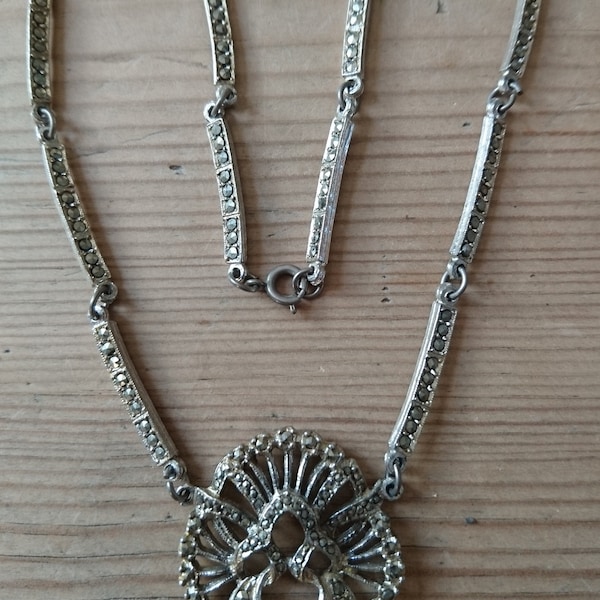 Vintage marcasite necklace