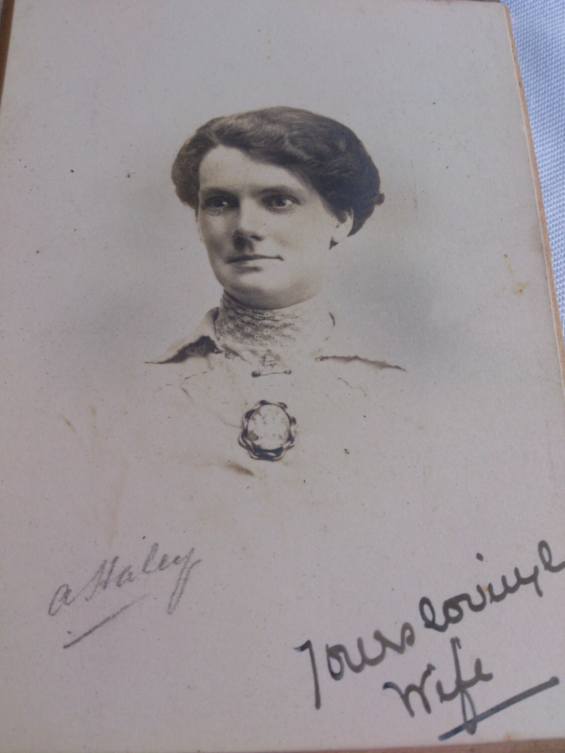 Image of 1916 Vintage Photograph Of A Lady