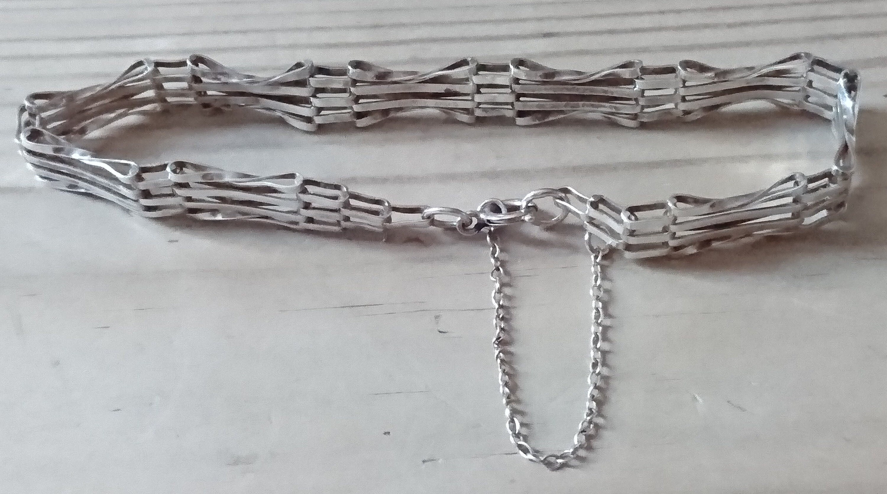 Silver sale gate bracelet