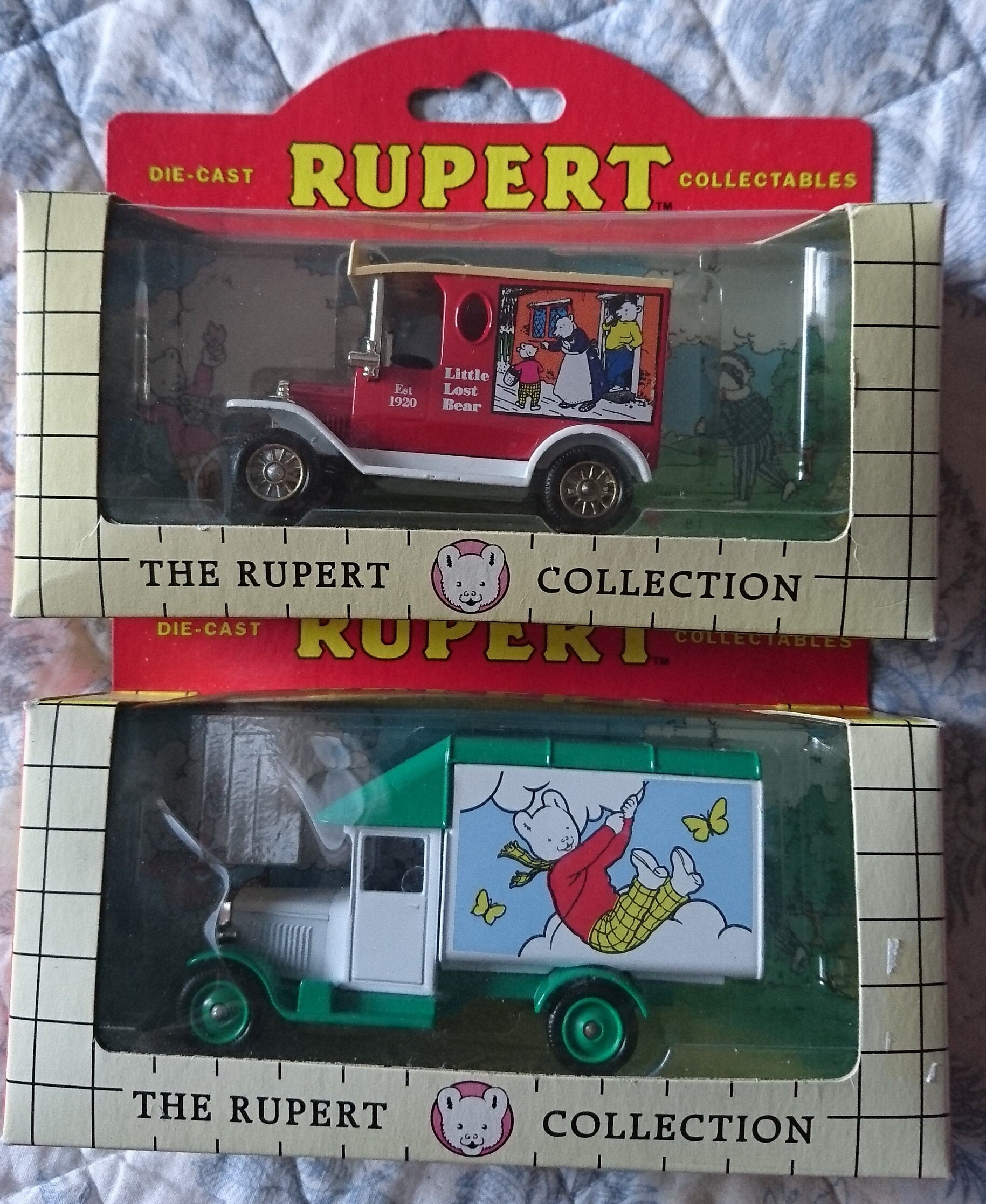 ORANGE & RED DELIVERY TRUCK MADE IN ENGLAND DIE CAST RUPERT COLLECTION Lledo RUPERT THE BEAR. 