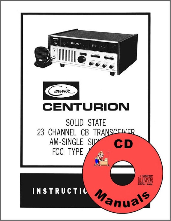 Courier Centurion SSB CD Manual Schematic CB Radio Manual Etsy
