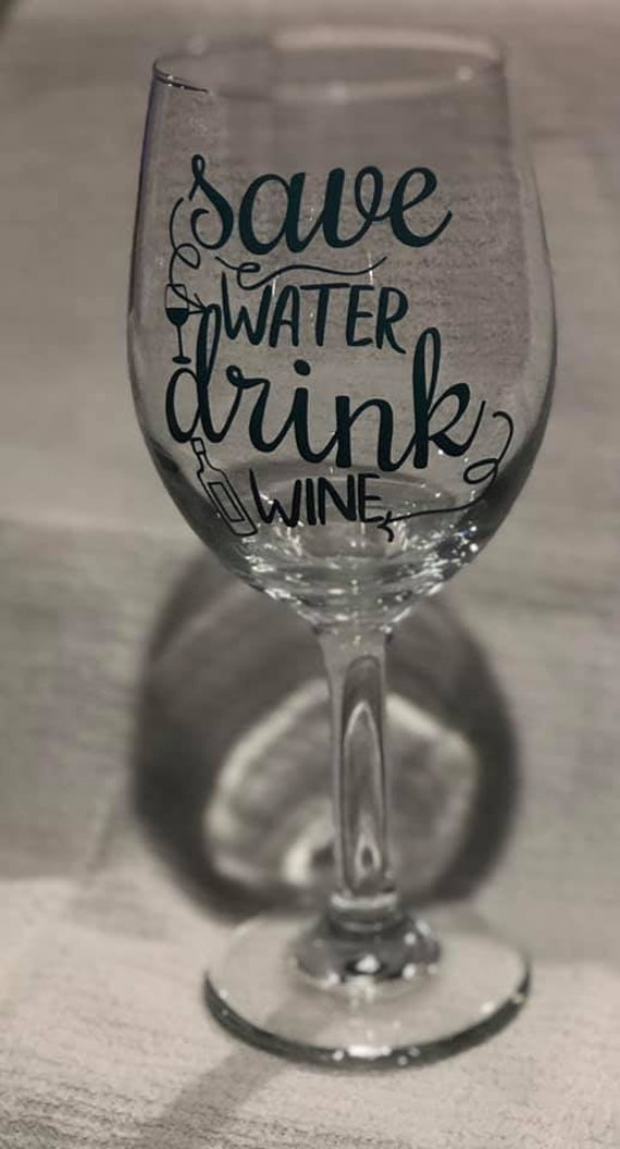 Hand Decorated Wine Glasses Etsy