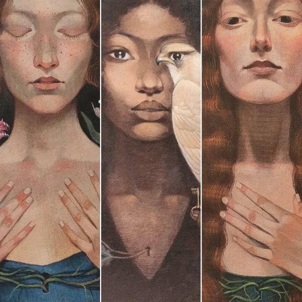 3 Lucy Campbell prints - "Inner Growth", "Growing Will" and "The Key" ***Special offer 3 x Limited edition prints***