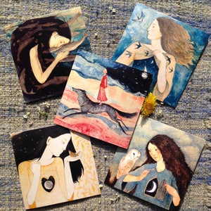 Lucy Campbell-Karten, Soul Journal-Serie, 5 x 150 mm Karten mit Umschlägen
