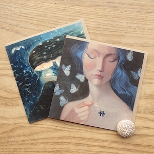 6 x cartes de voeux « Pièce manquante » et « Trouvez votre lumière », cartes Lucy Campbell,