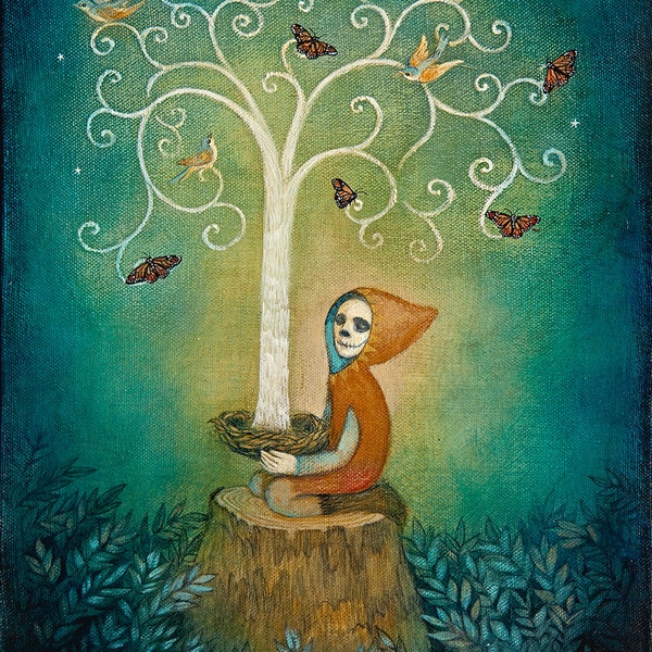 Limited edition giclée print of original painting by Lucy Campbell - "The Spirit of New Beginnings"