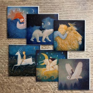 Paquete variado de 6 tarjetas de Lucy Campbell, con temática salvaje y caprichosa. Tarjetas de felicitación con 6 diseños diferentes y diseños caprichosos.