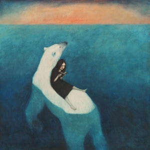 Lucy Campbell print "The Bewilderment of Now". Signed, limited edition print.