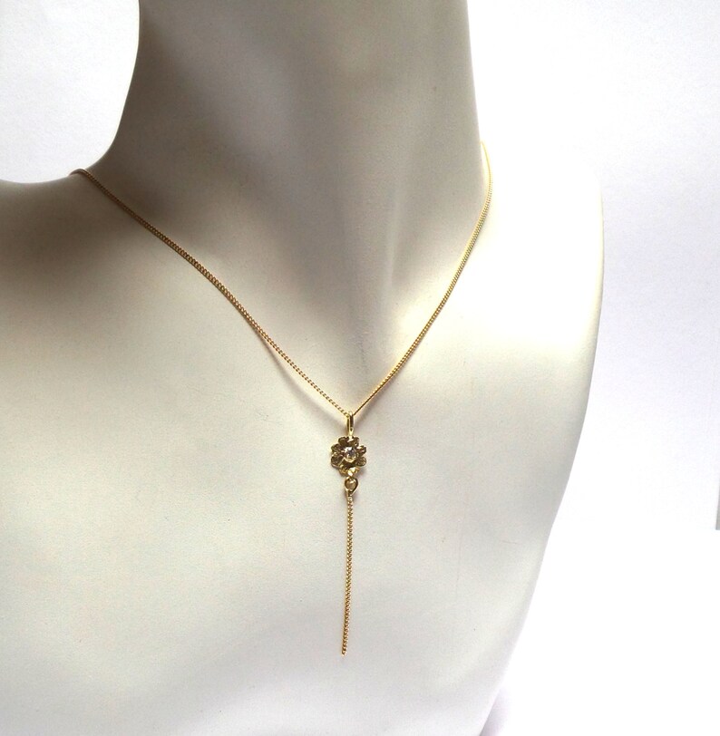 Gold Pendant 18K Gold Pendant Bright Spot Pendant Gold Etsy