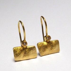 Earrings - Gold Earrings - 14K Gold Earrings - Diamonds Earrings - Seeds Collection - Free Shipping!!!
