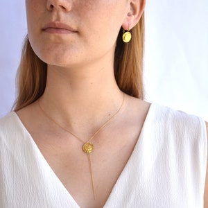 Gold pendant - 18K Gold pendant - Solid gold pendant - Vortex pendant - gold necklaces - Collection seed - Free Shipping!!