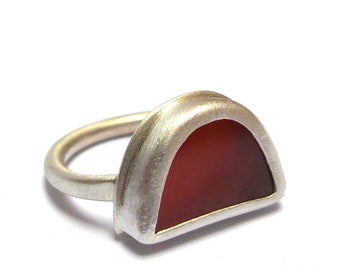 Carnelian Ring - Silver ring - Sterling silver rings - Rings - One of a kind - Gemstone ring - Statement ring - Free Shipping!