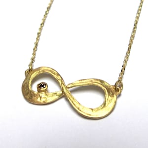 flower Necklace - 18k Gold pendant - 14k gold Necklace - Diamond Necklace -  - 18k pendant - Seeds Collection - Free Shipping!