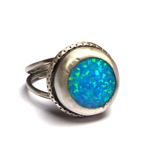 Opal Ring - Silberring - Sterling Silber Ringe - Ringe - Einzelstücke - Versandkostenfrei!