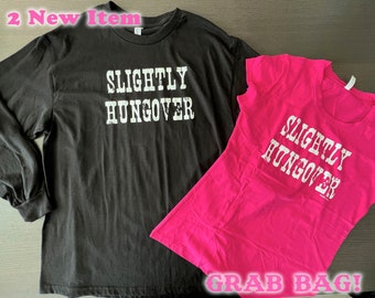 Grab Bag! NEW Lot of 2 Cute Sexy Funny shirt Country Cowgirl Rock Tees T-Shirts | Vintage Inspired Graphic T-shirts, Sz XL (SKU-XL1)