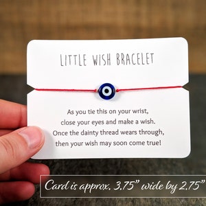 Evil Eye Wish Bracelet, Red String Bracelet