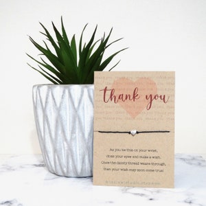 Thank You, Wish Bracelet, Thank You Gift