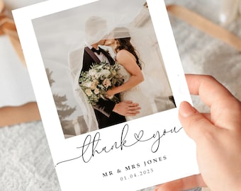 Biglietti di ringraziamento per matrimonio, biglietti di ringraziamento, biglietti di ringraziamento personalizzati con foto, buste incluse