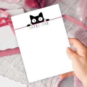 パーソナライズされた子供用文房具セット ノートカード | ベビーシャワーのサンキューカード | かわいいノートカードの子供用文房具ギフト
