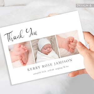 Personalized Baby Photo Thank You Cards: A6, 350gsm Gloss Card