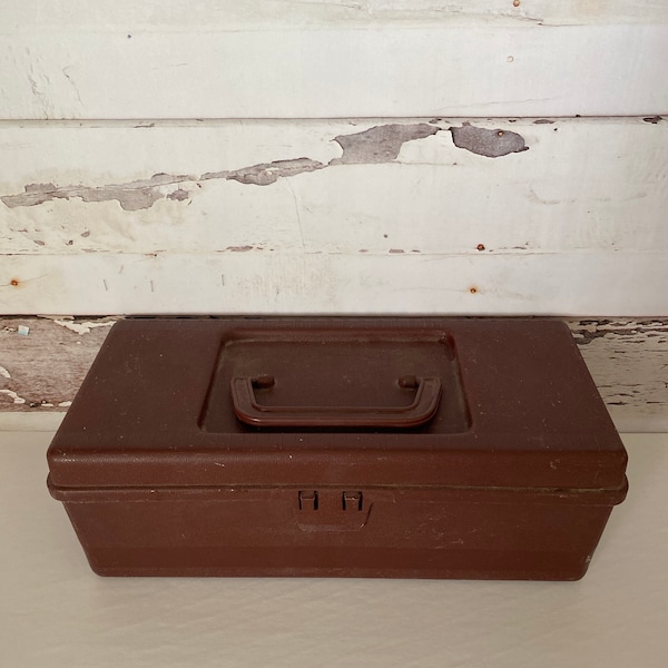 Vintage Metal Sewing Box Etsy