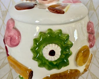 Vintage RARE 1950 Cookies All Over Cookie Jar Napco Ceramics Japan
