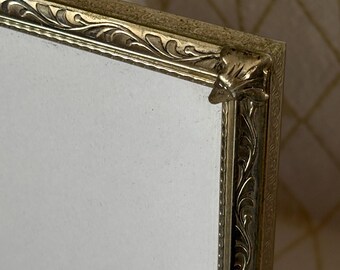 Vintage 8x10” ornate silver photo frame
