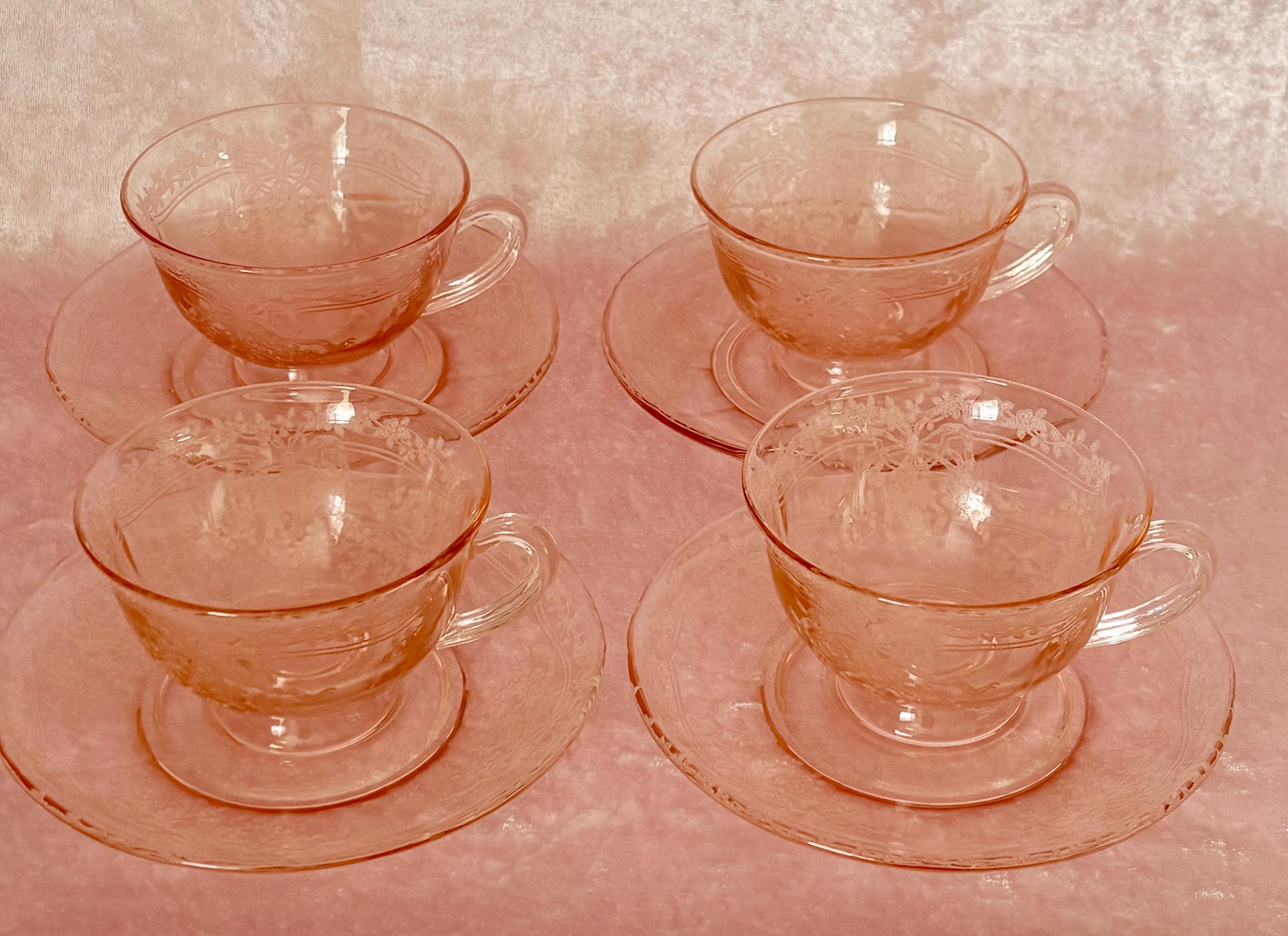 専用です フォストリア ジューン　ピンク　デザートプレート 専用です フォストリア ジューン ピンク デザートプレート