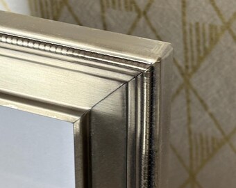 Vintage 4”x6” pewter photo frame
