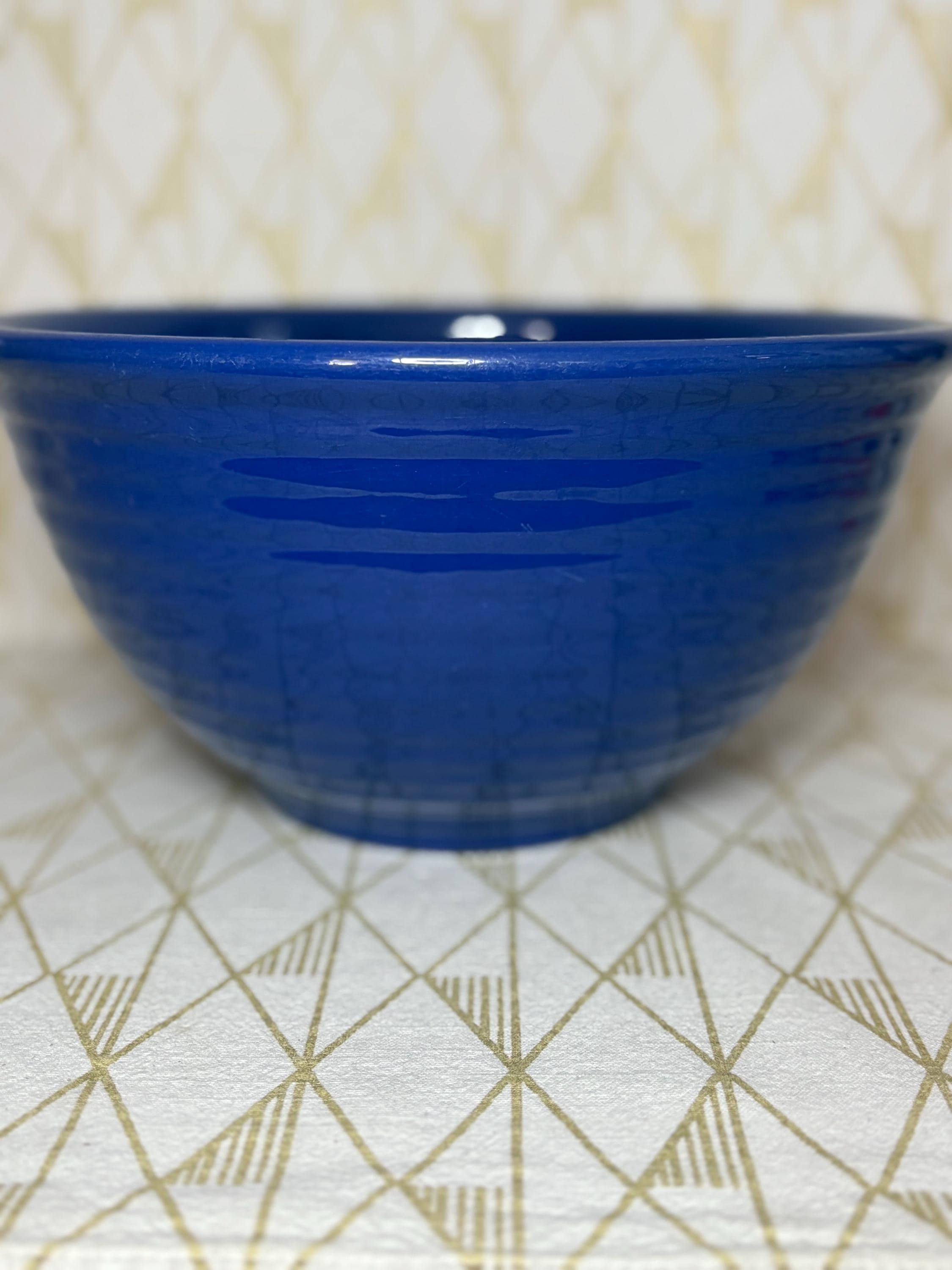 Bauer Blue Bowl - Etsy