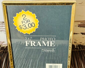 cadre photo doré vintage 5 x 7 pouces Hollywood Regency