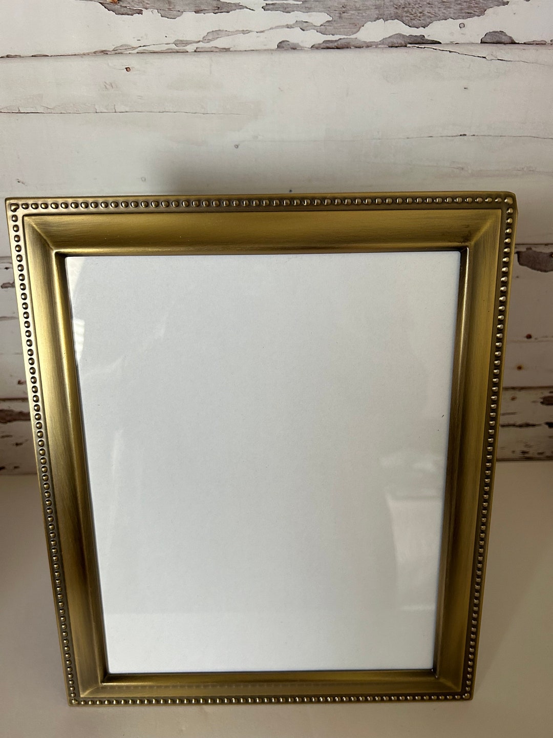 Vintage Gold Frame 8x10 Brass Finish Photo Etsy
