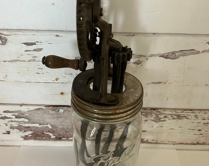 Vintage Holtlyon Egg Mayonnaise Beater With Jar Etsy
