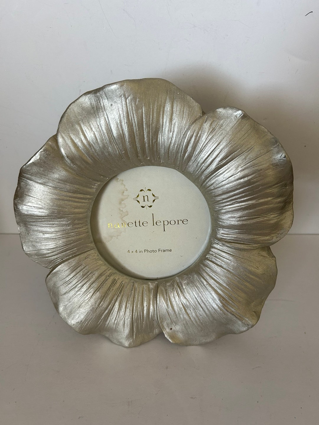 Vintage 4x4 Silver Flower Photo Frame Nanette Lepore - Etsy