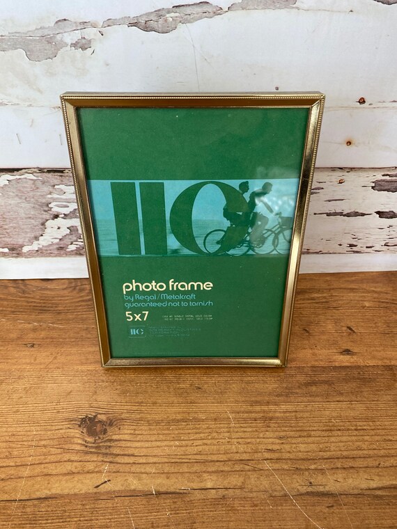 Vintage 5x7 gold photo frame Etsy