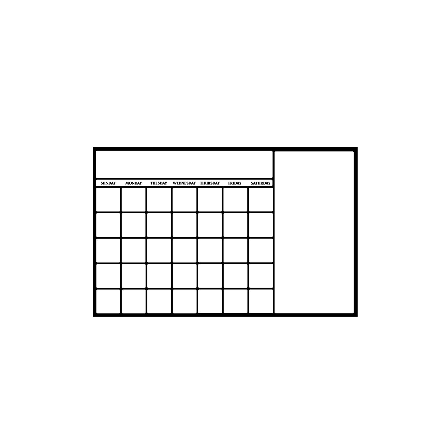 DRY ERASE CALENDAR 39 x 25 Etsy