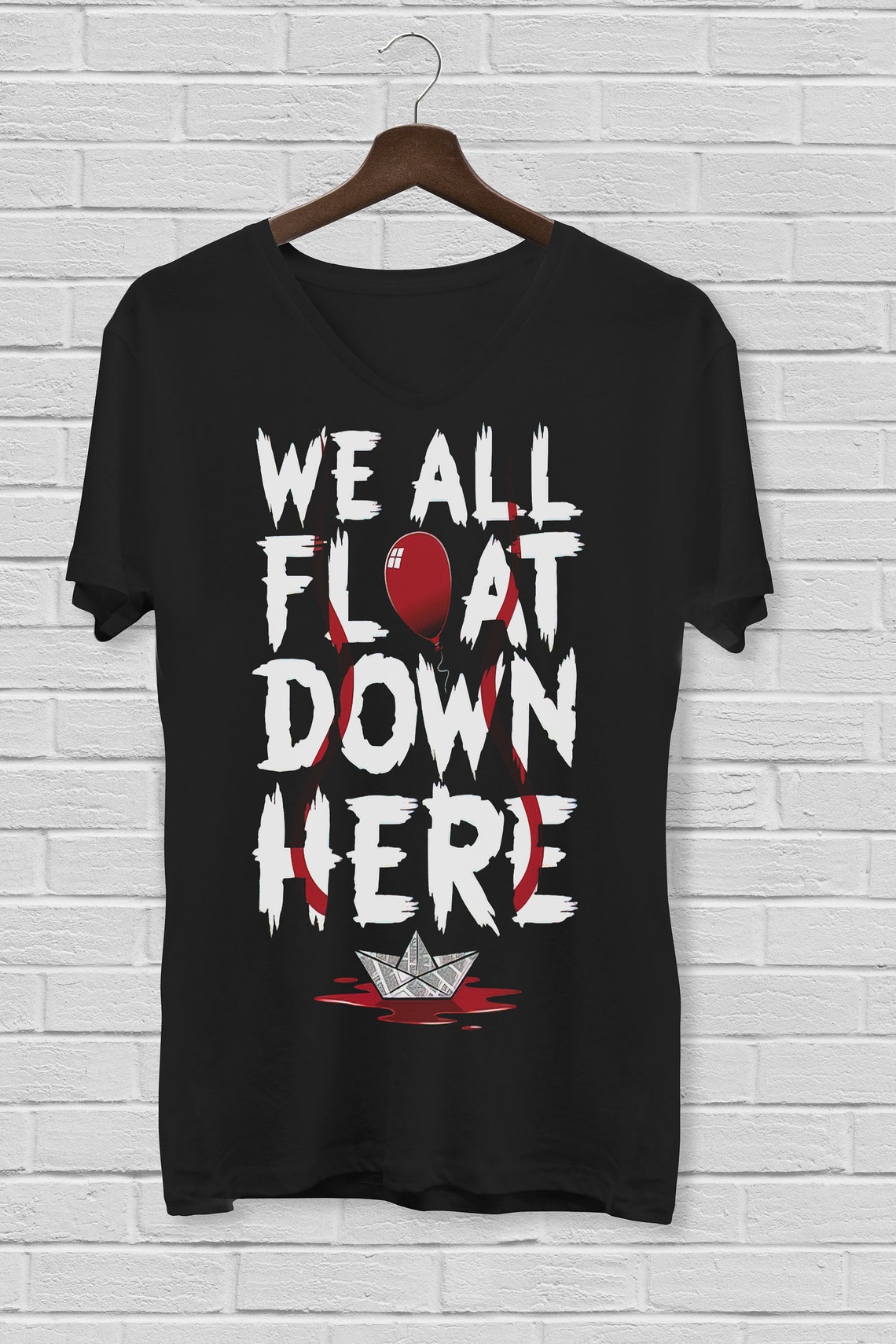 We All Float Down Here Tshirt Design Png Svg Jpeg It Etsy