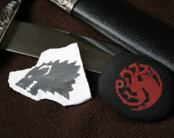 Hand-Painted Game of Thrones Stones