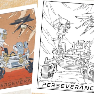 Mars Perseverance Rover & Ingenuity Helicopter, Space Science Tech ...