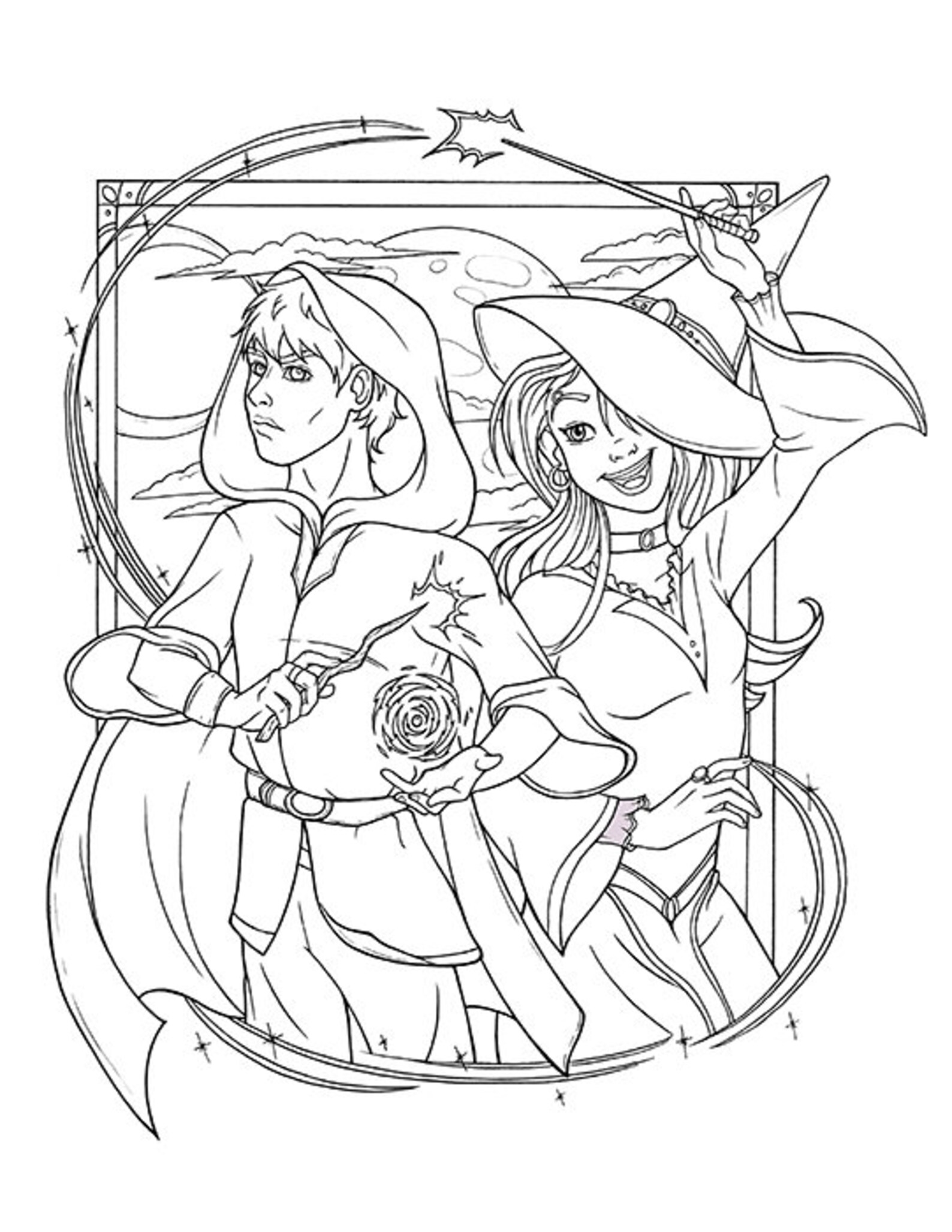Coloring Sheet Warlock Coloring Pages