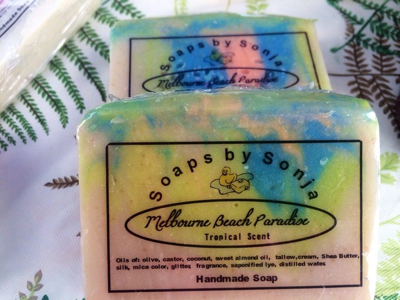 Melbourne Beach Paradise Handmade Soap tropical scent ON Etsy