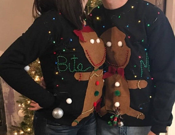 mens gingerbread sweater