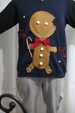 Ugly Christmas Sweater Vest Men  Gingerbread Man Bite me  Funny Naughty Party Winner with little bells 