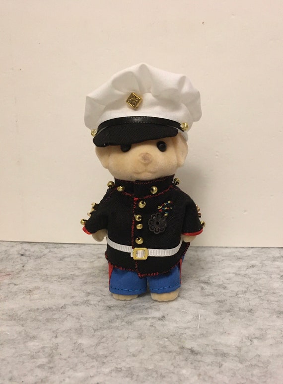navy chief dress blues with medals USMC Marine Corps Dress Blues Uniform Grouping (WW2 through Vietnam) – War  & Peace Antiques main image 0