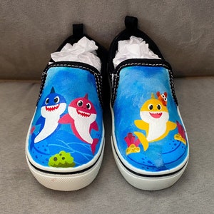 Hand Painted Shark Sneakers (customized)