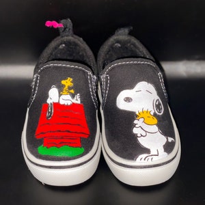 Hand Painted Snoopy & Woodstock Inspired Shoes (Customized)