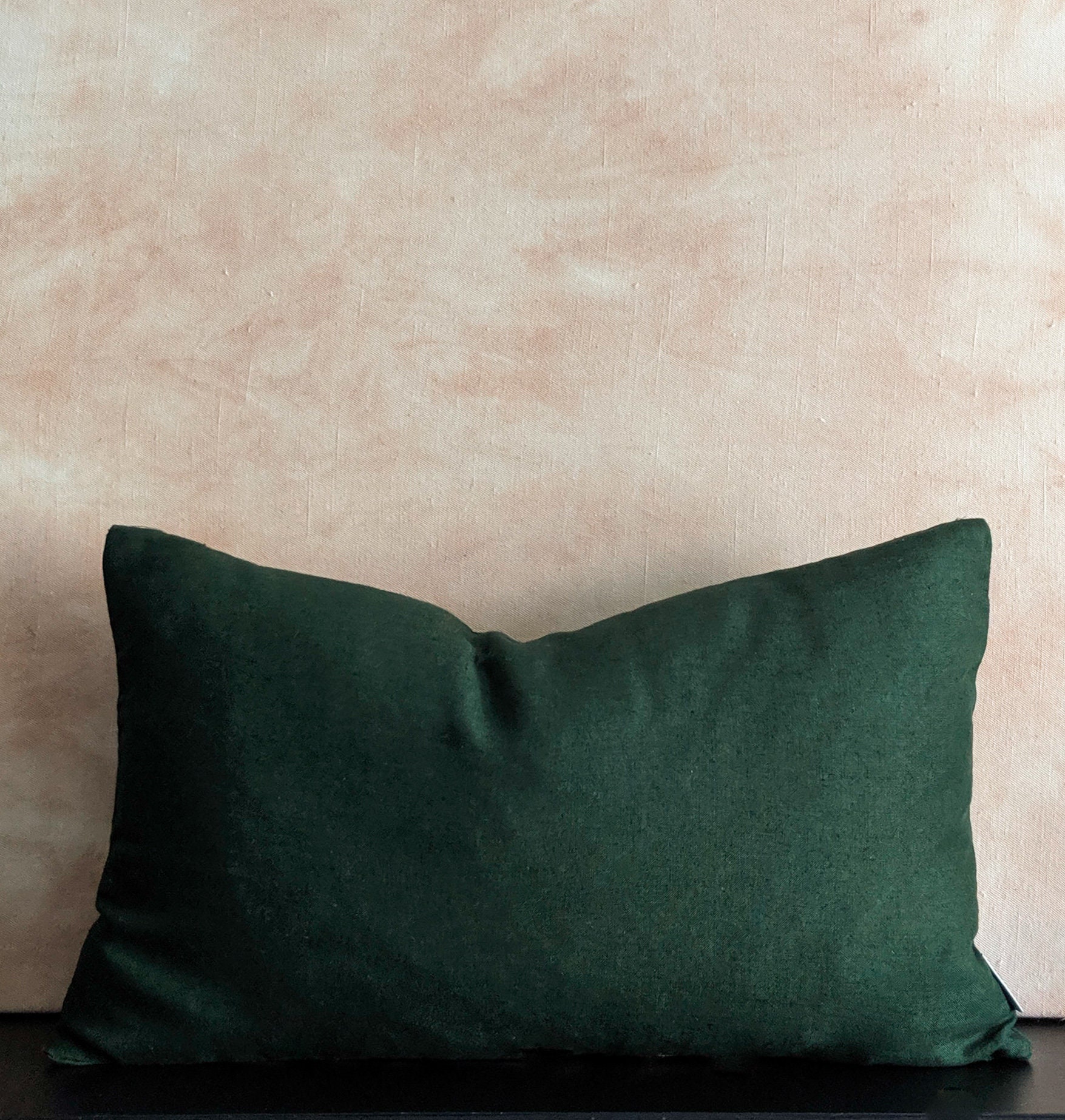Green Linen Cushion Cushion Green Linen Pillow Pure Linen Etsy UK